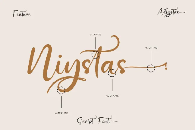 Adiystas font