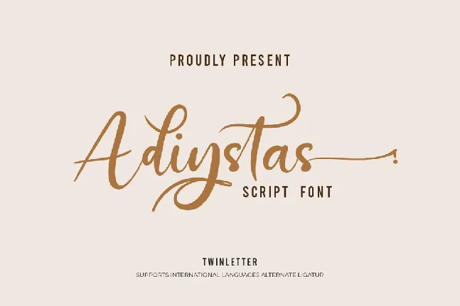 Adiystas font