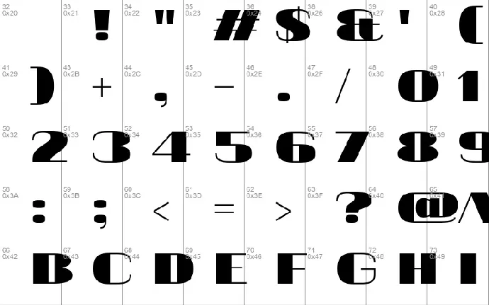 20 db font