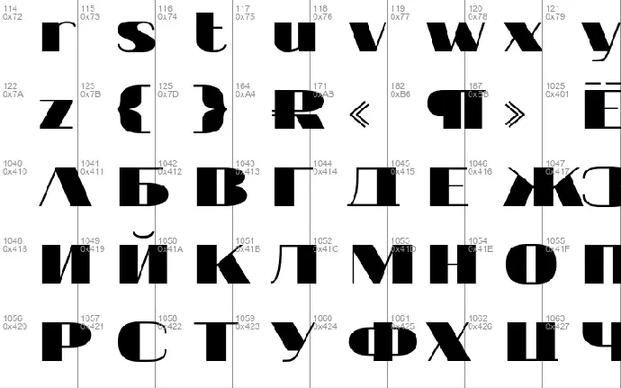 20 db font