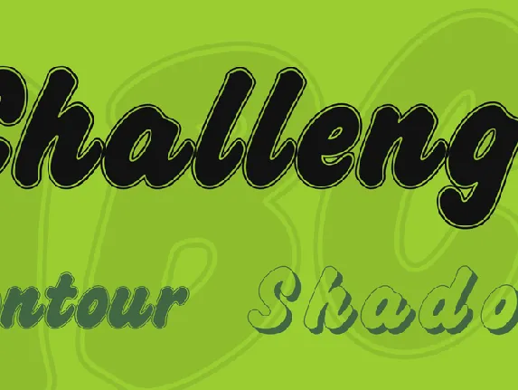 Challenge font