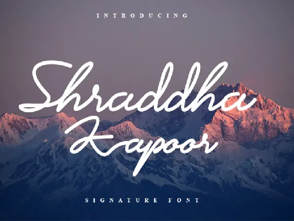 Shraddha Kapoor font