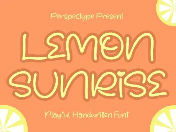 Lemon Sunrise font