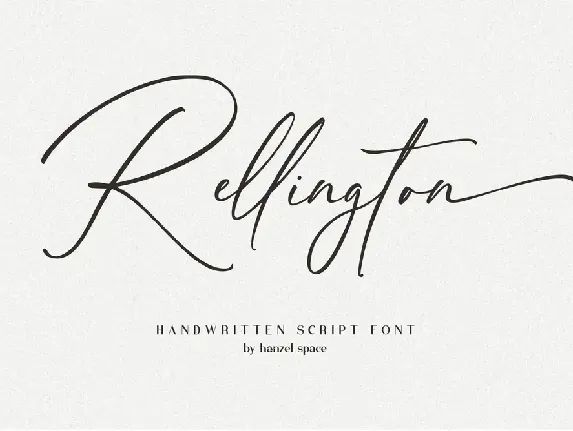 Rellington Handwritten font