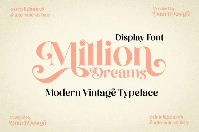 Million Dreams Serif font