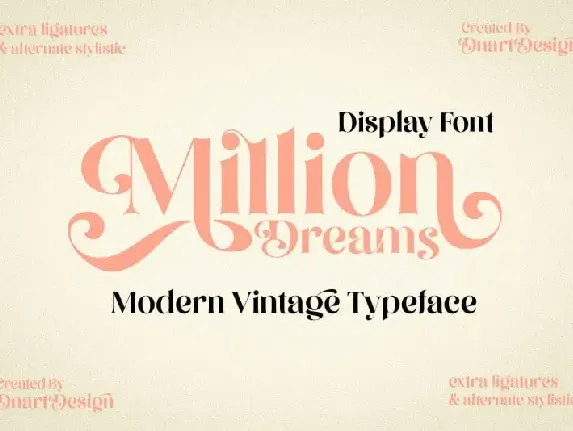 Million Dreams Serif font