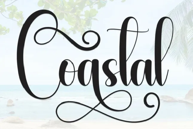 Coastal Script font