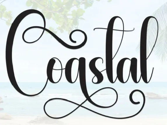 Coastal Script font