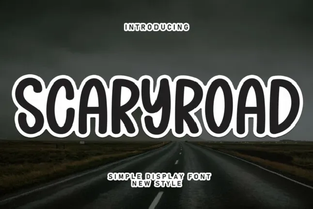 Scaryroad Display font