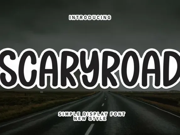 Scaryroad Display font