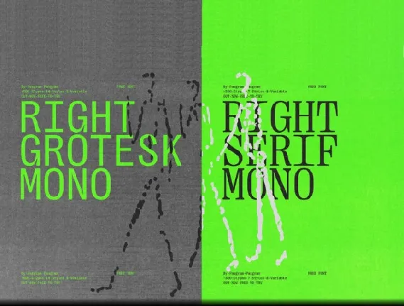 Right Mono Family font