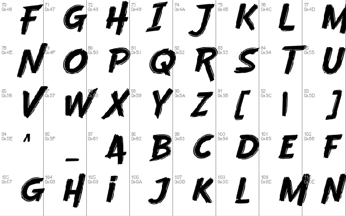 Booked font