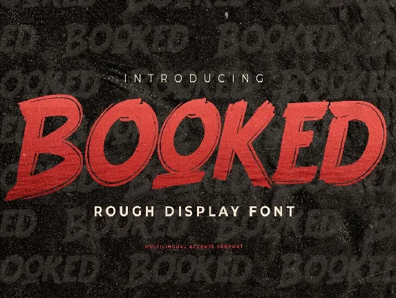 Booked font