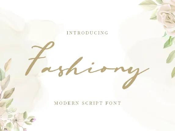 Fashiony font