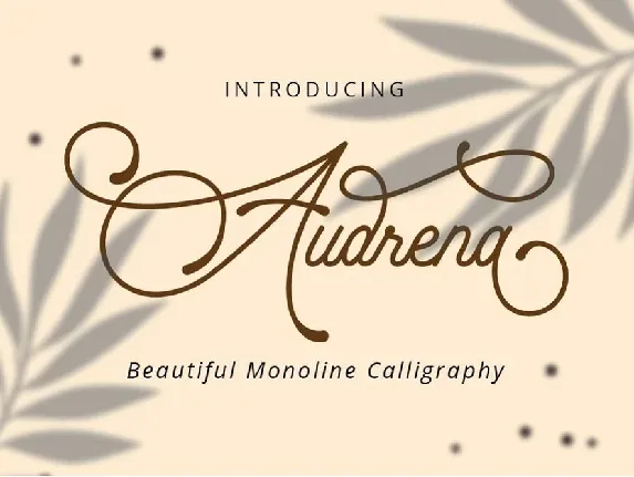 Audrena font