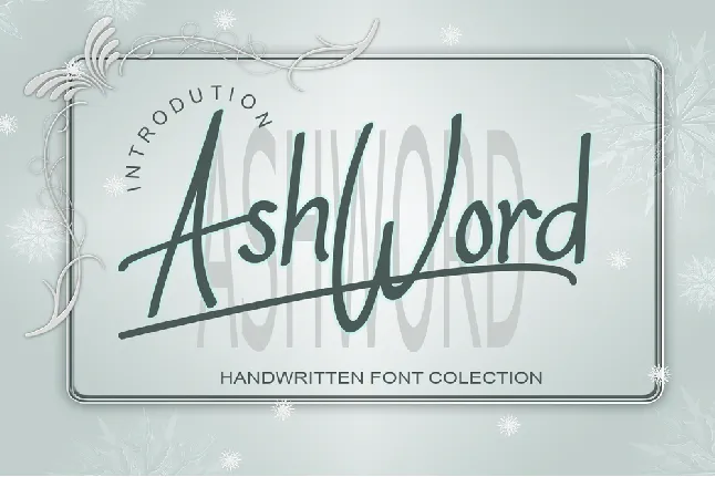 AshWord font