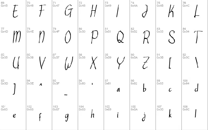 AshWord font