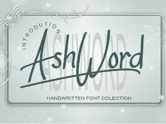 AshWord font