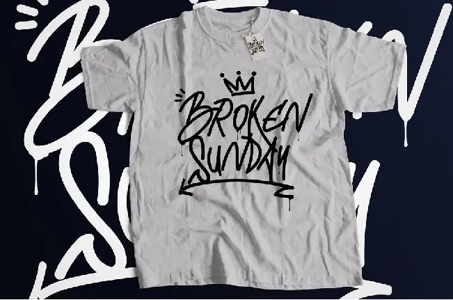 Broken Sunday font