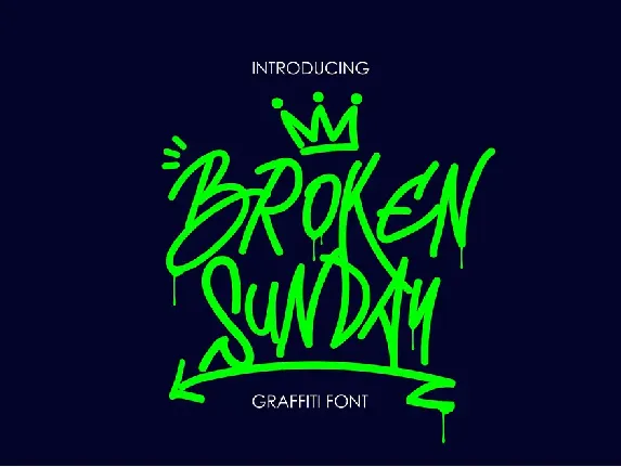 Broken Sunday font