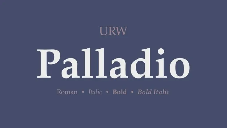 Palladio Serif font