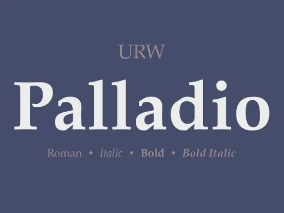 Palladio Serif font