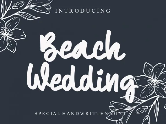 Beach Wedding font