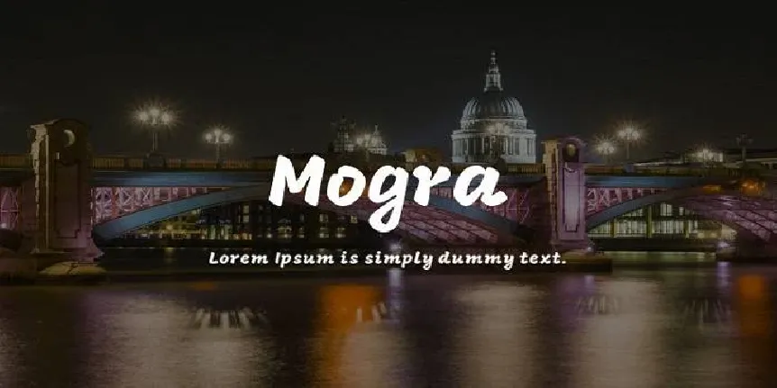 Mogra font