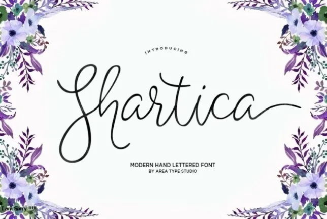 Shartica Script font