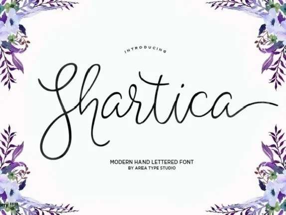 Shartica Script font