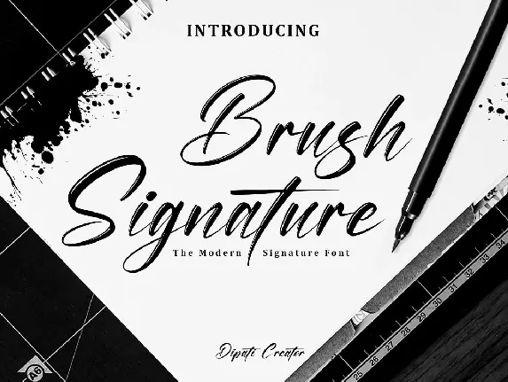 Brush Signature font