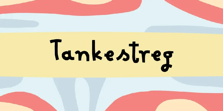 Tankestreg DEMO font