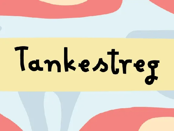 Tankestreg DEMO font