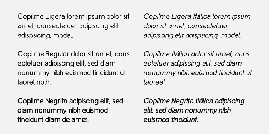 Copilme font