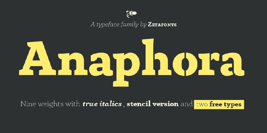 Anaphora font