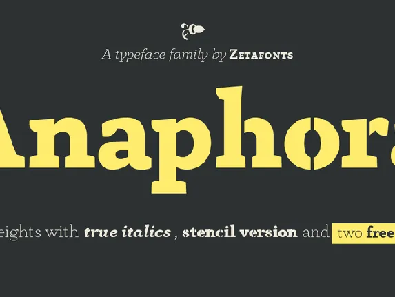 Anaphora font