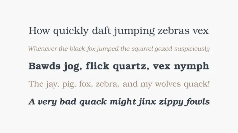 Bookman Slab Serif font