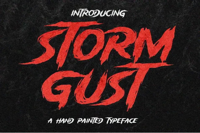 Storm Gust Display font