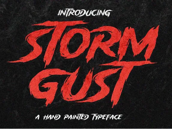 Storm Gust Display font