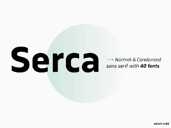 Serca font