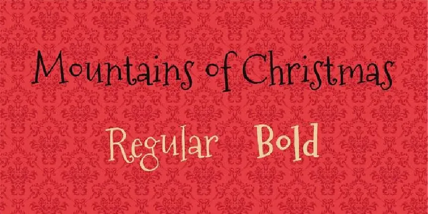 Mountains of Christmas Family font