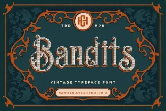 Bandits Display font