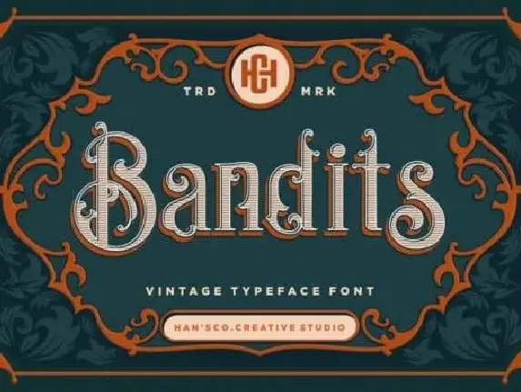 Bandits Display font