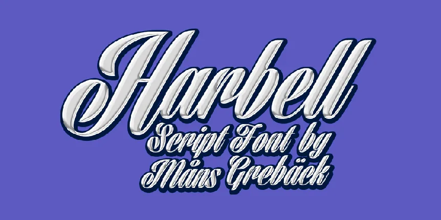 Harbell font