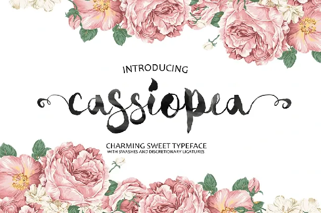 Cassiopea Brush font