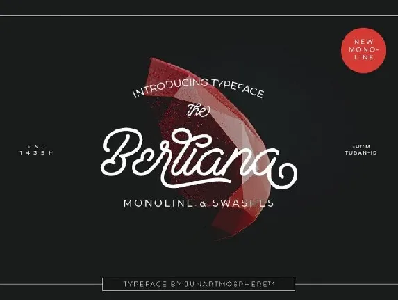 Berliana Monoline Script font