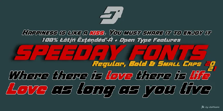 Speeday font