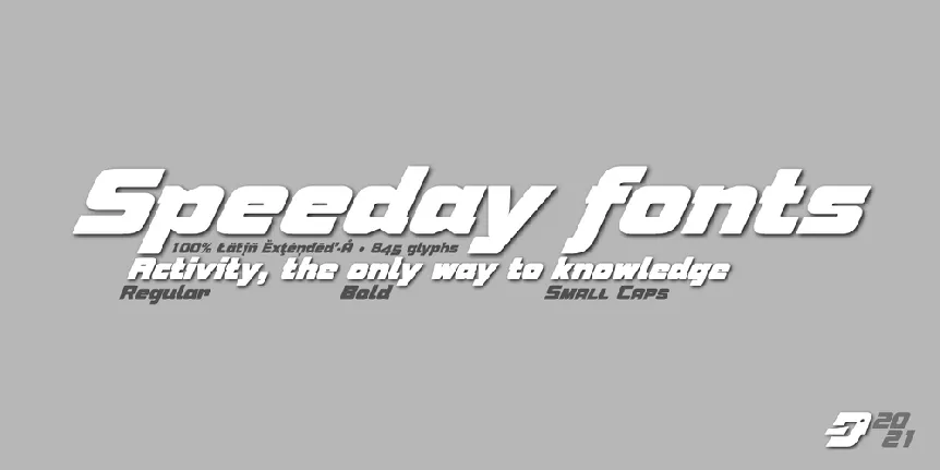 Speeday font