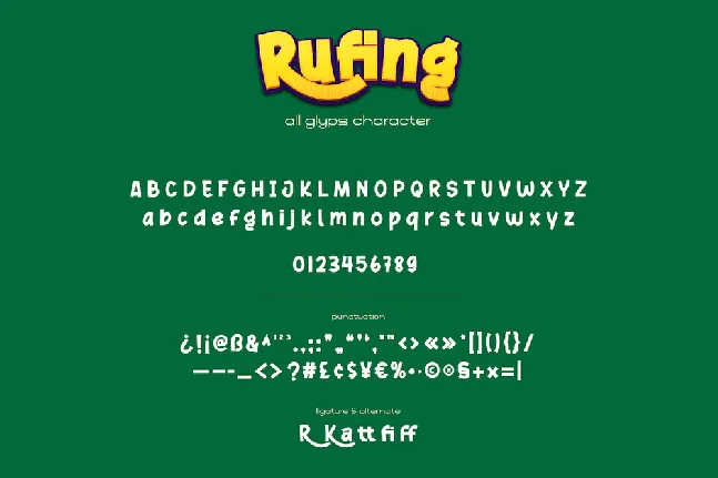 Rufing font