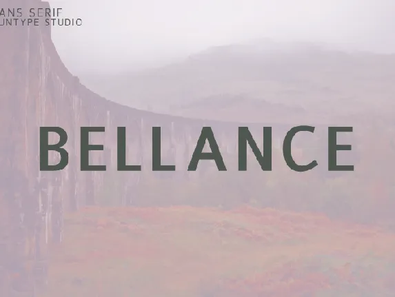 Bellance font